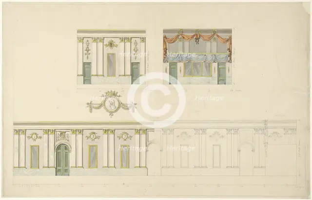 Decoration...on the occasion of the inauguration of King William I, April 1814, (1814-1835).  Creator: François Joseph Pfeiffer.