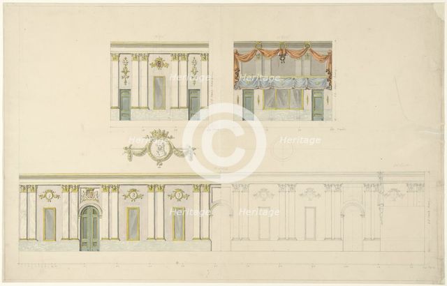 Decoration...on the occasion of the inauguration of King William I, April 1814, (1814-1835).  Creator: François Joseph Pfeiffer.
