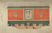 Decoration project for the Grand Chamber of the Court of Cassation, 1809