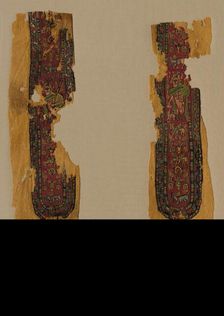 Decorations and Sleeve from a Tunic, 700s. Creator: Unknown