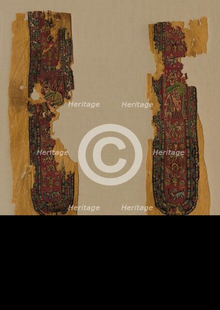 Decorations and Sleeve from a Tunic, 700s. Creator: Unknown.