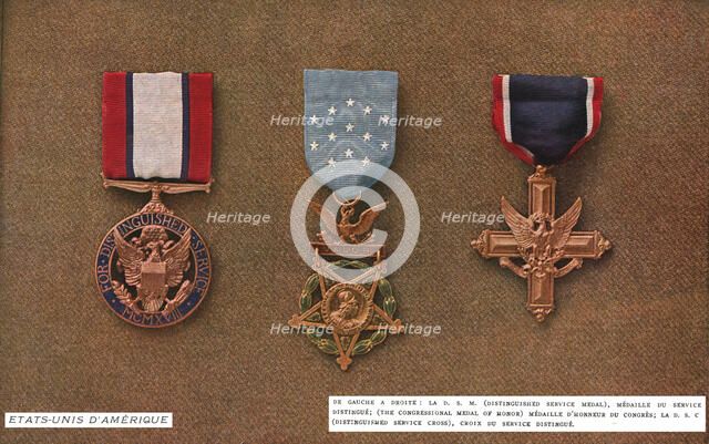 'Decorations de Guerre; Etats - Unis D'Amerique', 1917. Creator: Unknown.