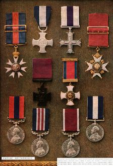 Decorations de Guerre; Empire Britannique 1917. Creator: Unknown