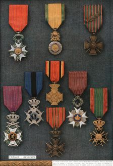 Decorations de Guerre; France - Belgique 1917. Creator: Unknown