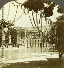 Decorations, Plaza de Oriente, Madrid, Spain.Artist: Excelsior Stereoscopic Tours