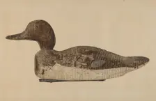 Decoy: Blue Winged Teal, c. 1938. Creator: Albert Geuppert