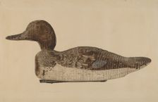 Decoy: Blue Winged Teal, c. 1938. Creator: Albert Geuppert
