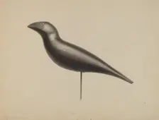 Decoy, c. 1938. Creator: Roberta Spicer