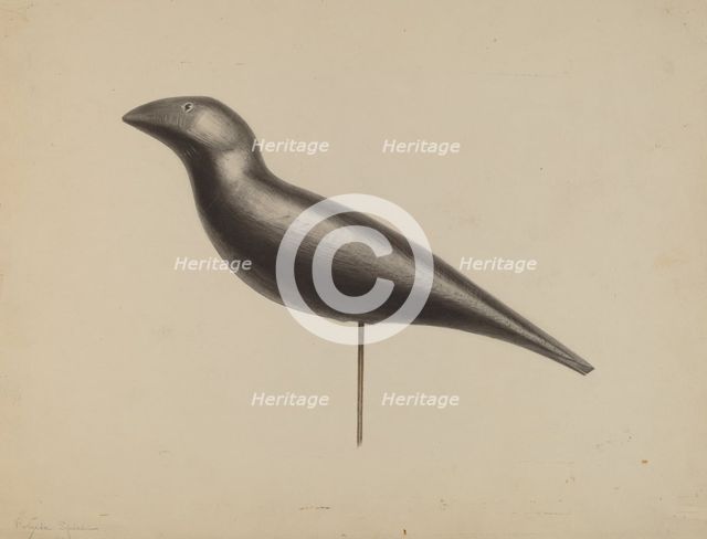 Decoy, c. 1938. Creator: Roberta Spicer.