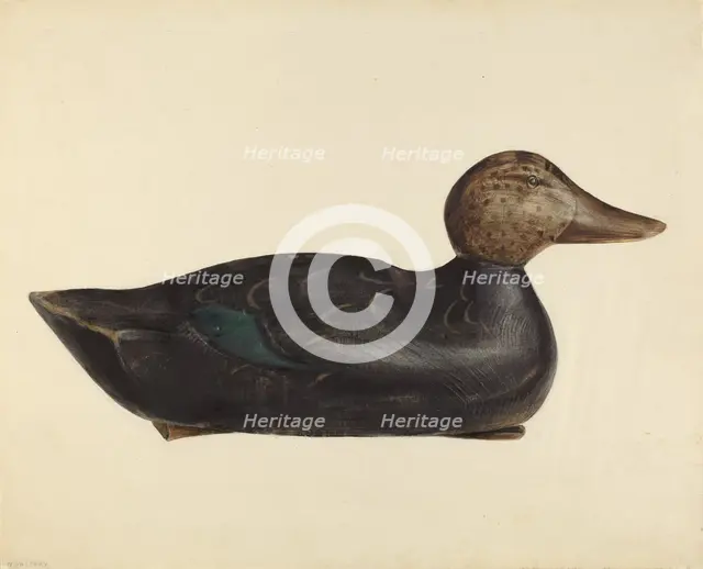Decoy, c. 1940. Creator: Mina Lowry.