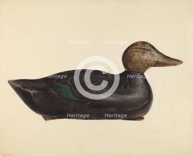 Decoy, c. 1940. Creator: Mina Lowry.