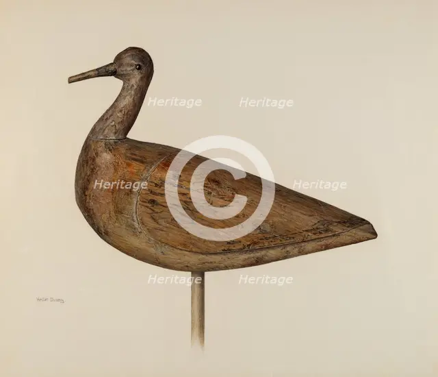 Decoy, c. 1942. Creator: Hester Duany.