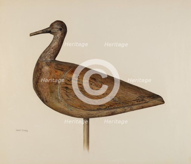 Decoy, c. 1942. Creator: Hester Duany.