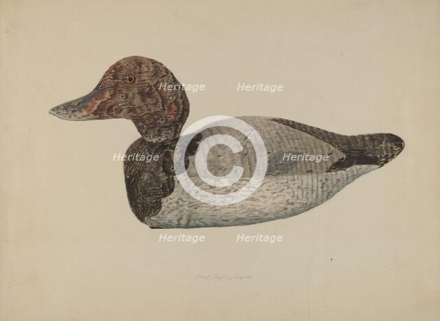 Decoy Duck #1, 1938. Creator: Lloyd Charles Lemcke.