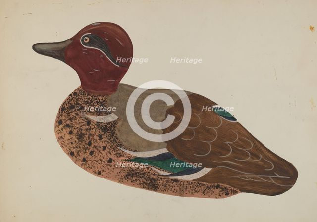 Decoy Duck, c. 1938. Creator: Rose Campbell-Gerke.