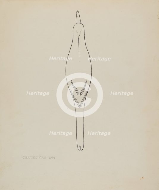 Decoy (Red-Wing Black Bird), 1935/1942. Creator: Charles Garjian.