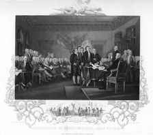 Declaration of Independence 1776 (c1817-c1819).Artist: J Rogers