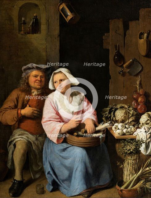 Declaration of love, 1706. Creator: Haeften, Nicolaes van (1663-1715).