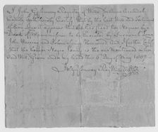 Declaration of manumission, 1807-05-06. Creator: Unknown