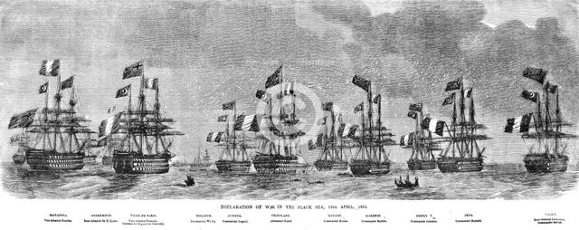 'Declaration of War in the Black Sea', 1854. Creator: Unknown.
