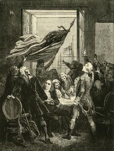 Declaration of the Independence of the United States (1776), 1890. Creator: Unknown