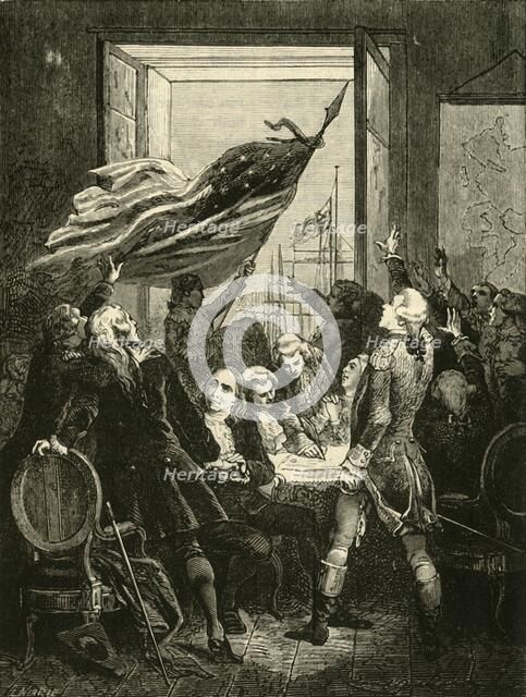 'Declaration of the Independence of the United States', (1776), 1890. Creator: Unknown.