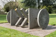 Declaration sculpture by Philip King, Beaumanor Hall, Woodhouse, Leicestershire, 2015. Artist: Steven Baker