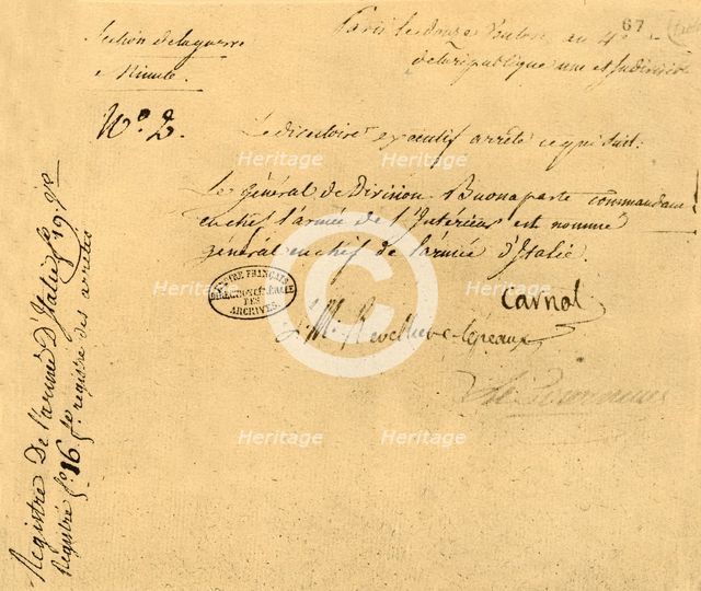 Decree of the Executive Directorate, 2 March 1796, (1921). Creator: Unknown.