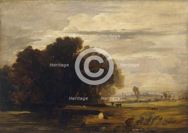 'Dedham Ferry', 1808-1847. Artist: William Collins.