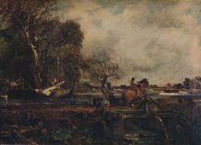 Dedham Lock, or The Leaping Horse 1825, (1922). Creator: John Constable
