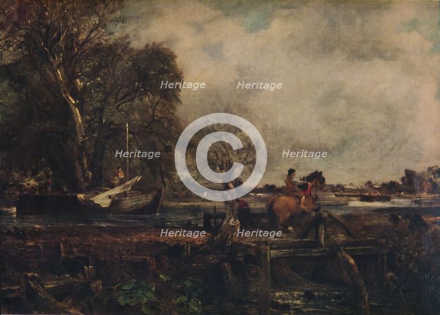'Dedham Lock, or The Leaping Horse', 1825, (1922). Creator: John Constable.