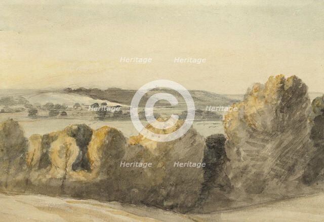 Dedham Vale From The Road To East Bergholt, Sunset, 1810. Creator: John Constable.