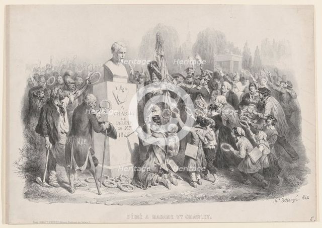 Dedicated to Madame Vve. Charlet, 1846. Creator: Hippolyte Bellangé.