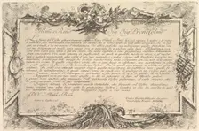 Dedication to Giovanni Bottari (Dédicace à Bottari), ca. 1748. Creator: Giovanni Battista Piranesi
