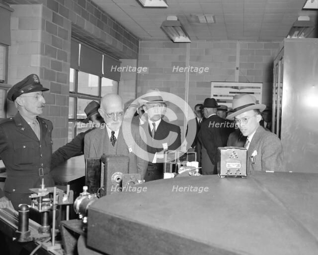 Dedication Day - visitors to the Aircraft Engine Research Laboratory,...Ohio, USA, May 20, 1943.  Creator: Unknown.