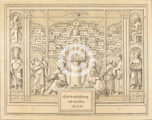 Dedication: Ich bin die Auferstehung und das Leben (I am the resurrection and the life), 1823. Creator: Ferdinand Olivier.