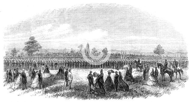 Dedication of the Monument on the battle-field of Bull Run, Virginia, 1865. Creator: Unknown.