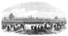 Dedication of the Monument on the battle-field of Bull Run, Virginia, 1865. Creator: Unknown