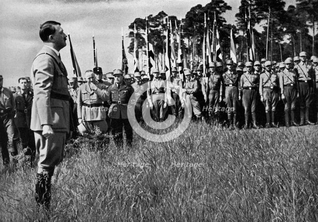 Dedication of the Reich Leadership School in Bernau, Germany, 1933. Artist: Unknown