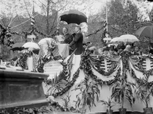 Dedication of Henry Wadsworth Longfellow Statue, Rev. Alexander Mackey Smith..., 1909. Creator: Harris & Ewing