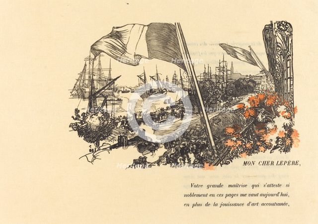 Dedication Page, published 1900. Creator: Auguste Lepere.