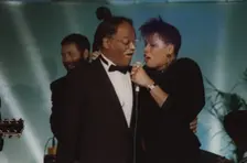 Dee Dee Bridgewater and Clark Terry, Jazz Inn Party, Nordwijk, Netherlands, 1989. Creator: Brian Foskett