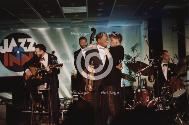 Dee Dee Bridgewater and Clark Terry, Jazz Inn Party, Nordwijk, Netherlands, 1989. Creator: Brian Foskett.