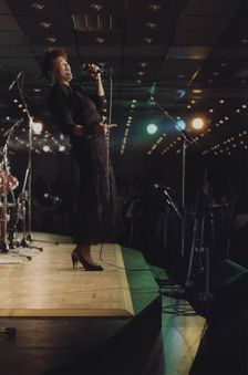 Dee Dee Bridgewater, Jazz Inn Party, Nordwijk, Netherlands, 1989. Creator: Brian Foskett