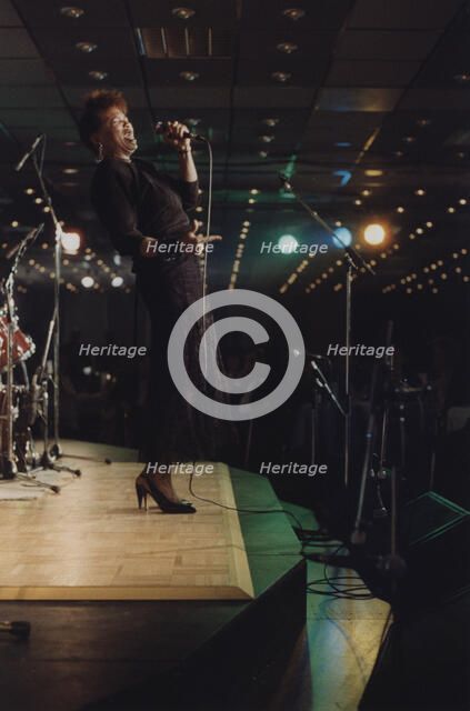 Dee Dee Bridgewater, Jazz Inn Party, Nordwijk, Netherlands, 1989. Creator: Brian Foskett.