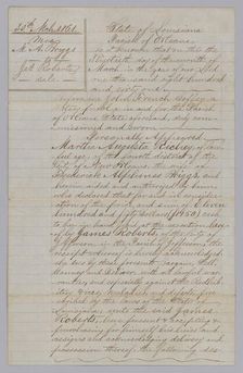 Deed of sale for an enslaved man named John, March 30, 1861. Creator: John French Coffey