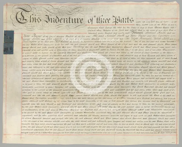 Deed of sale including 237 enslaved persons in transaction, August 20, 1798. Creator: Unknown.