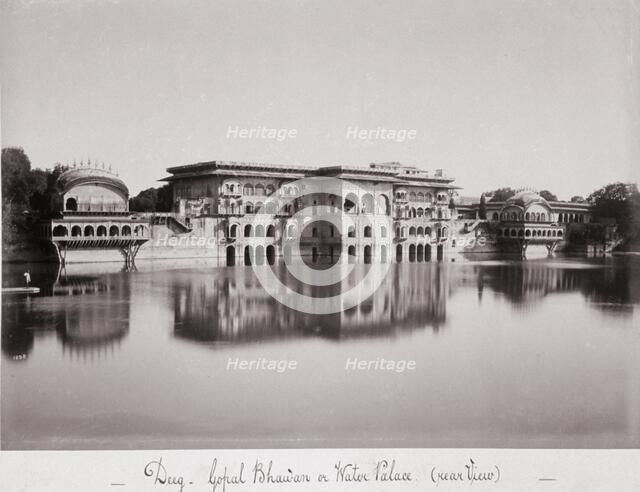 Deeg, Gopal Bhawán or Water Palace, Late 1860s. Creator: Samuel Bourne.