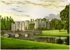 Deene Park, Northamptonshire, home of the Countess of Cardigan, c1880
