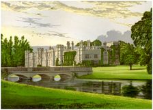 Deene Park, Northamptonshire, home of the Countess of Cardigan, c1880